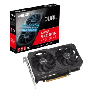 ASUS Dual Radeon RX 6500 XT V2 OC Edition 4GB GDDR6 Graphics Card